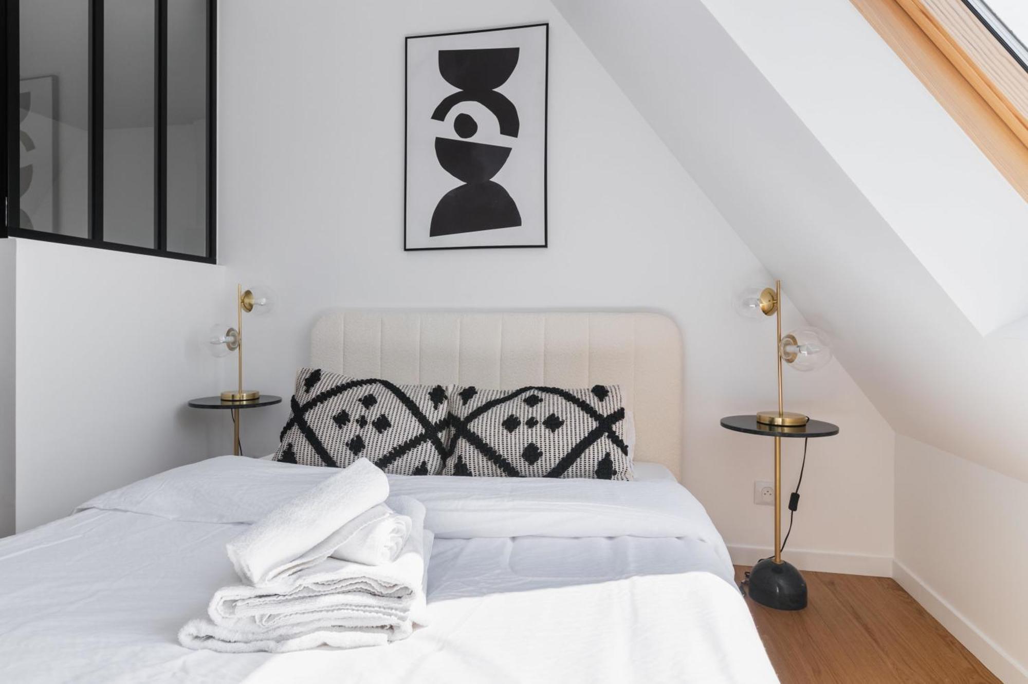Ferienwohnung 2 Pieces Refait A Neuf Dernier Etage - Paris 19 - 4P - Flat-Guest Exterior foto